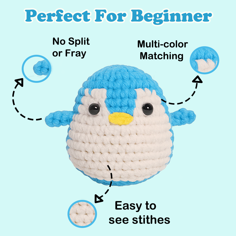 Yarniss Easy Crochet Yarn for Beginners, 12x50g Crochet Yarn Kits with Easy-to -See Stitches, Multicolor Cotton for Starter