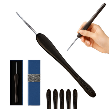 Yarniss 2.0 mm Ergonomic Crochet Hook, Hand-Polished Crochet Hook, Suitable for Beginners and Experienced Enthusiasts
