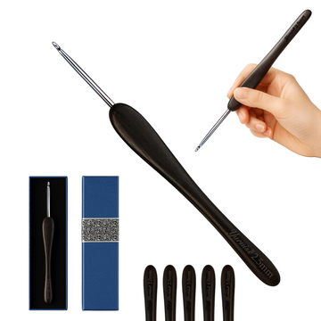 Yarniss 2.5 mm Ergonomic Crochet Hook, Hand-Polished Crochet Hook, Suitable for Beginners and Experienced Enthusiasts