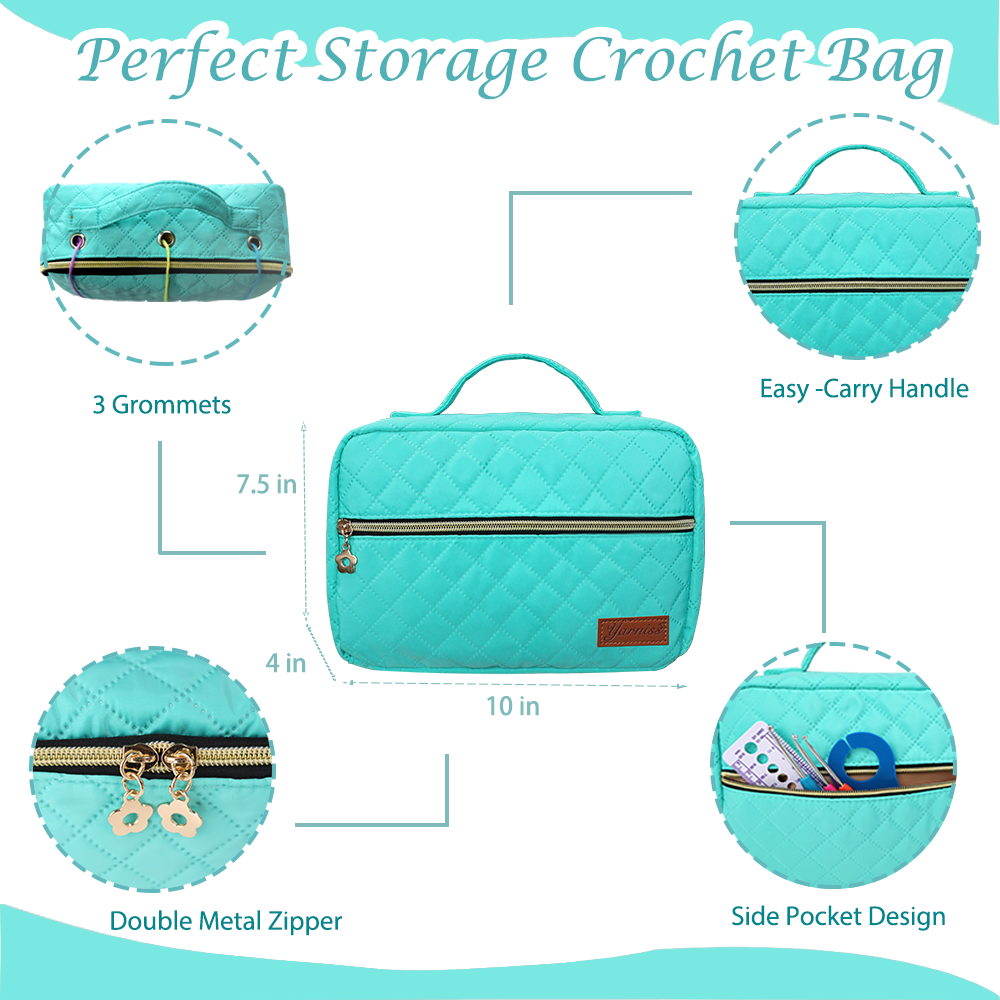Yarniss Crochet Kit for Beginners,60 Pcs Starter Crochet Kits Include Soft Yarn,Hooks and Accessories