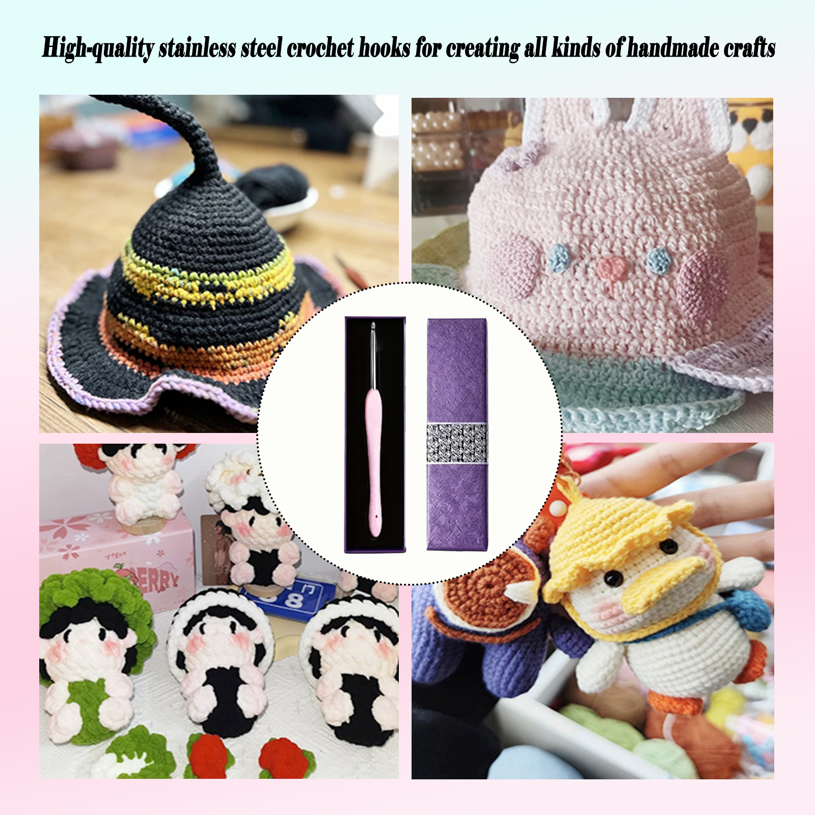 Yarniss 2.5mm Ergonomic Crochet Hook, Hand-Polished Soft-Grip Hook, Ideal for Beginners and Experienced Enthusiasts