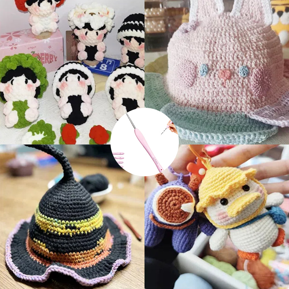 Yarniss 2.0mm Ergonomic Crochet Hook, Hand-Polished Soft-Grip Hook, Ideal for Beginners and Experienced Enthusiasts