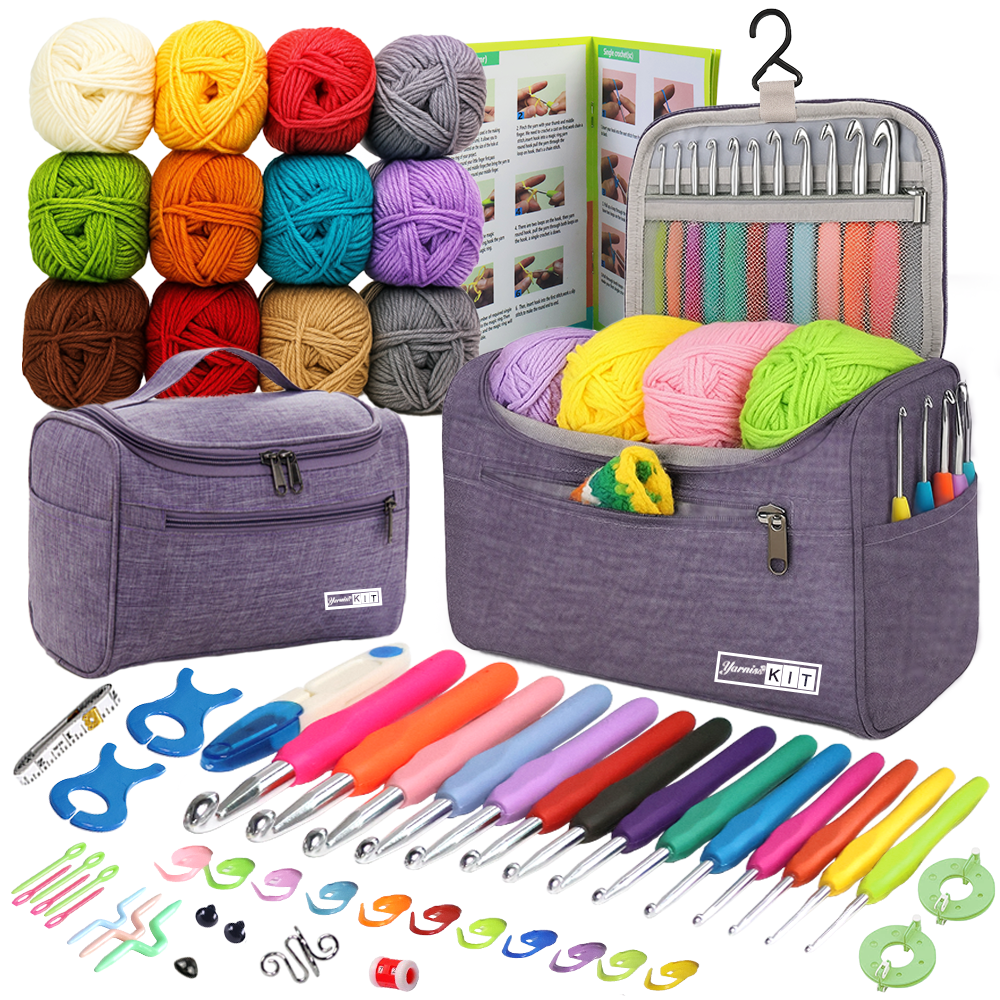 Yarniss Crochet Kits for Beginners with Instruction, All-Inclusive Cro